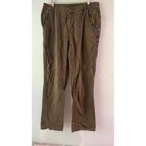 Kavu Canvas Work Pants Mens 34x30 Brown Good Straight Leg Outdoor Hiking Rugged